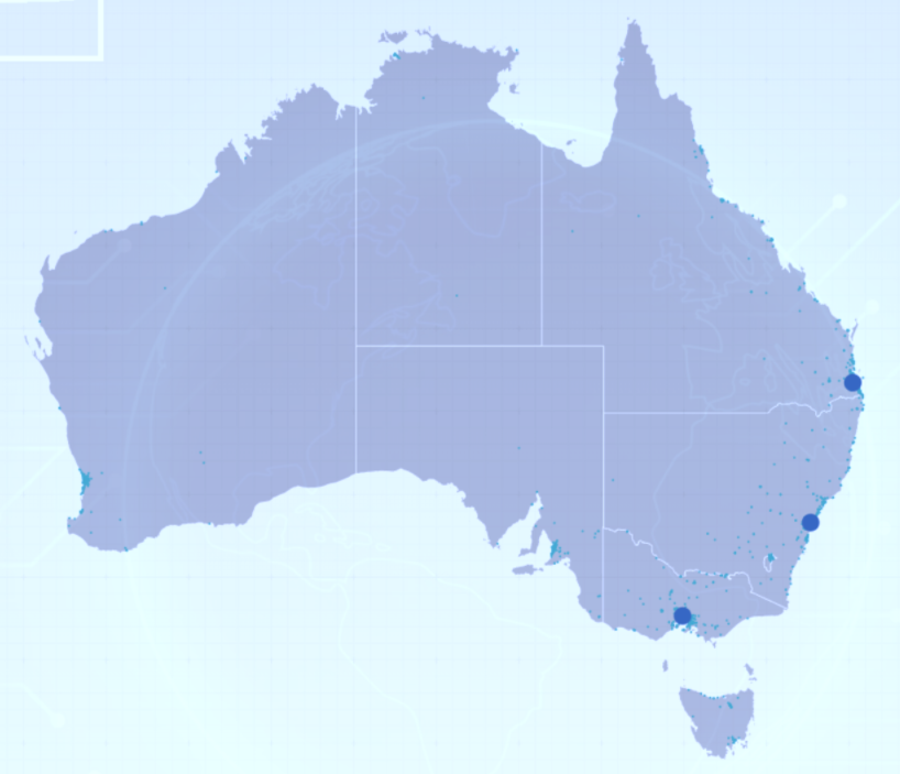 Map of ASC Offices and Client Locations